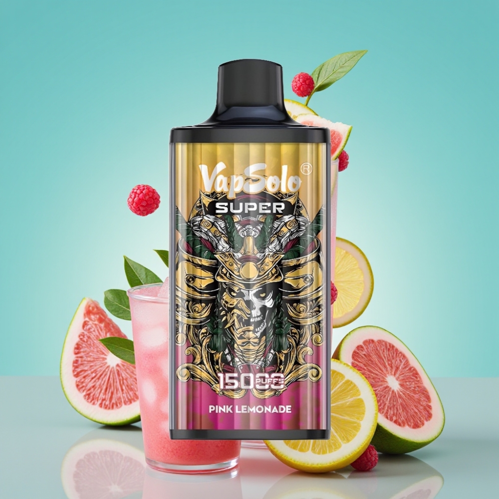 Vapsolo Super 15000 Puffs 40ml Super Roze Limonade Type-C 850mAh