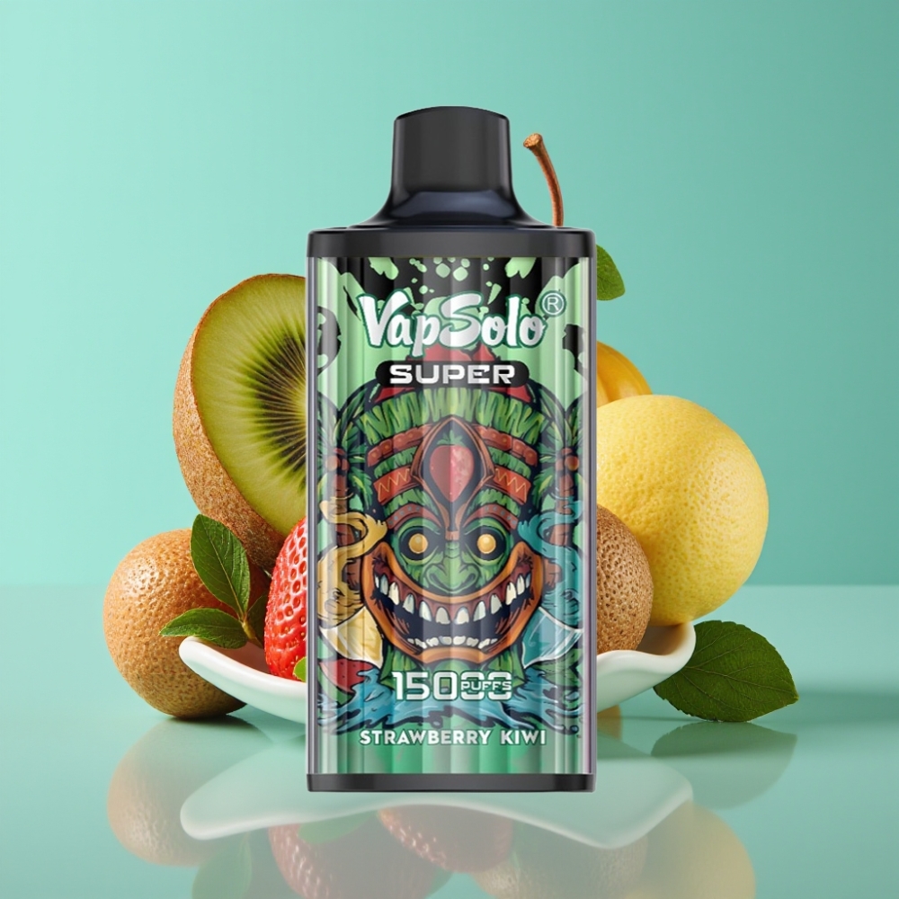 Vapsolo Super 15000 Puffs Disposable Aardbei Kiwi 40ml 850mAh Type-C