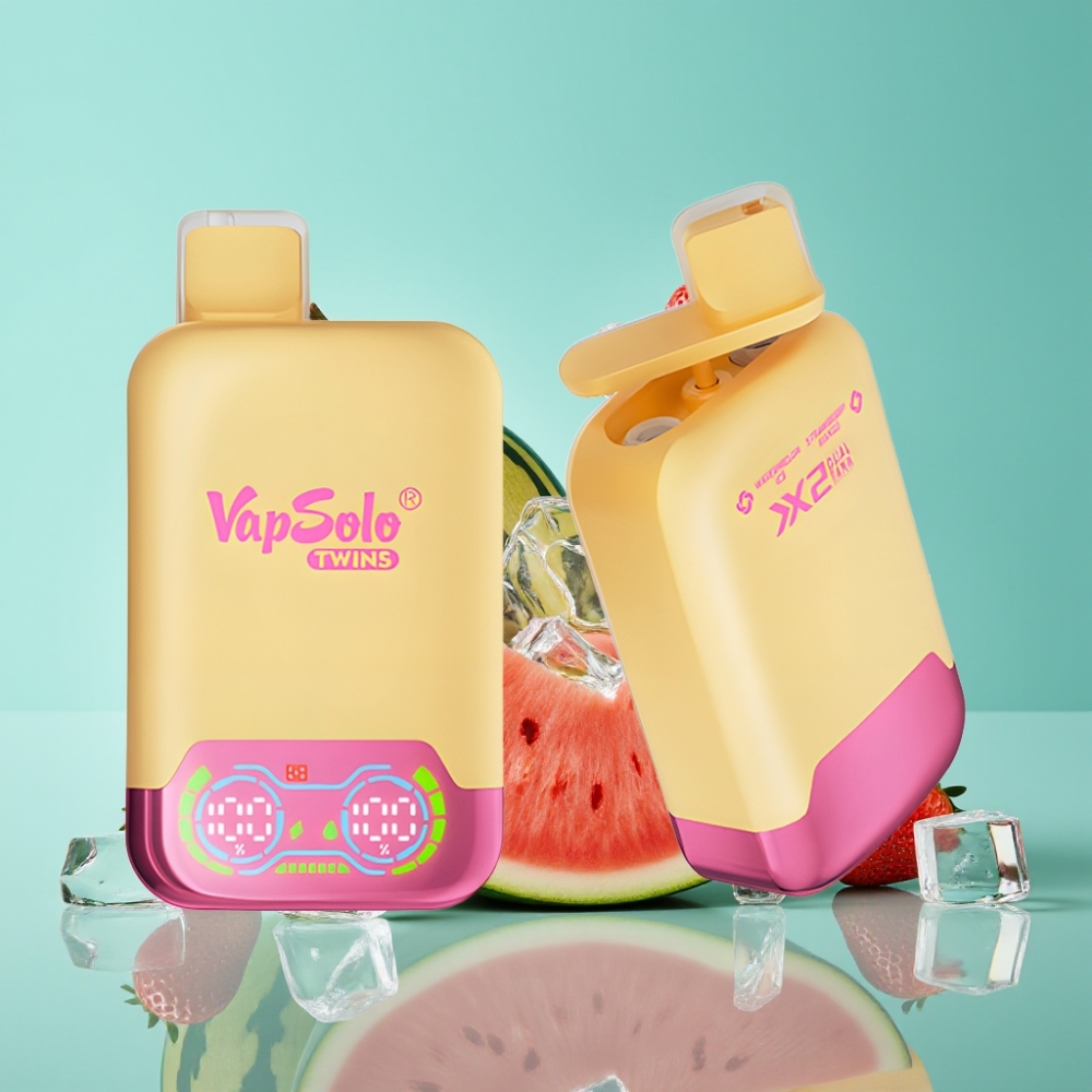 Vapsolo Twins 20000 Puffs Watermeloen IJs  Aardbei Mango 40ml