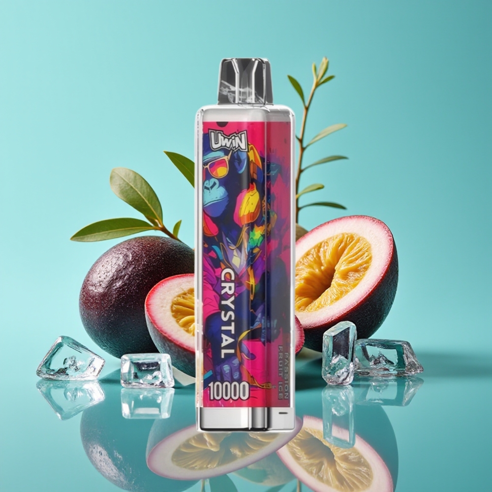UWIN Crystal 10000 Puffs 18ml Passievrucht IJs Type-C 08 Ohm