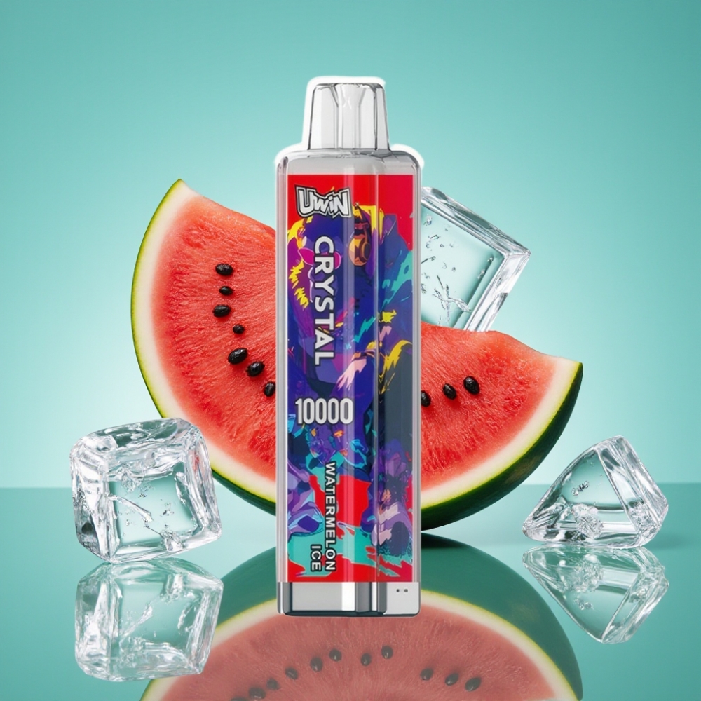 UWIN Crystal 10000 Puffs Watermeloen IJs 18ml 5 Type-C 08 Ohm
