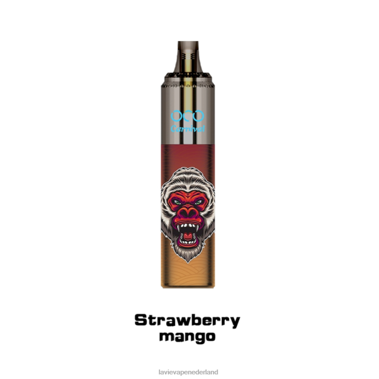 aardbei-mango LAVIE OCO Carnaval 10.000 trekjes Z8D00357 | Lavie Vape Kopen