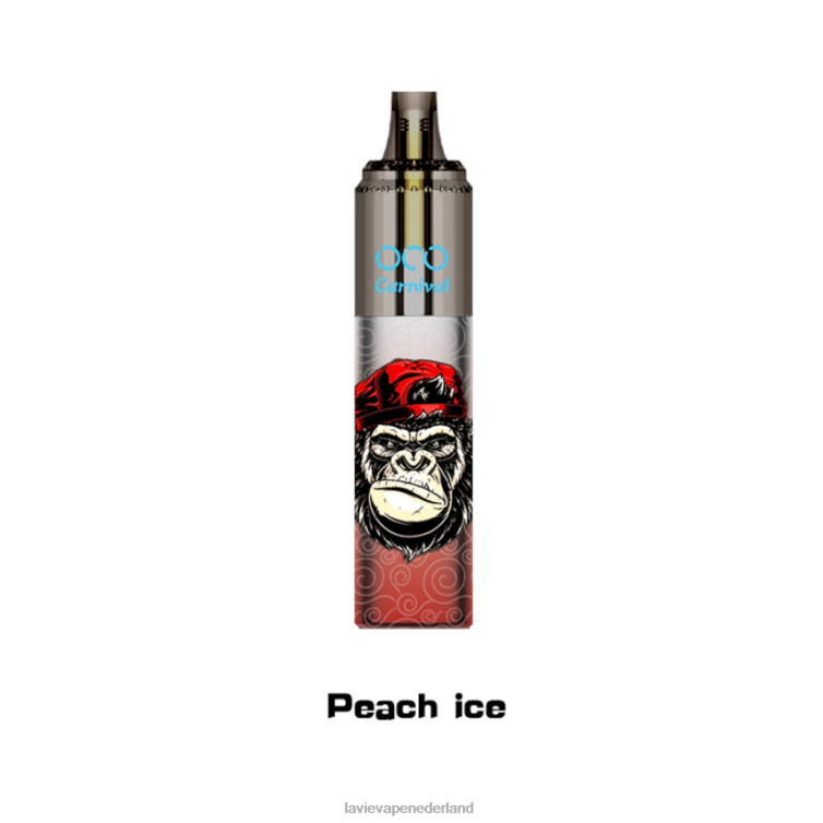 perzik ijs LAVIE OCO Carnaval 10.000 trekjes Z8D00355 | Lavie Vape Nederland