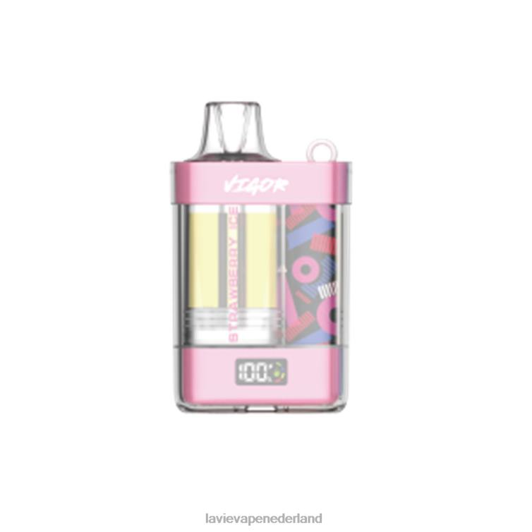 aardbeien ijs LAVIE VIGOR 15000 trekjes Z8D001 | Lavie Vape Nederland