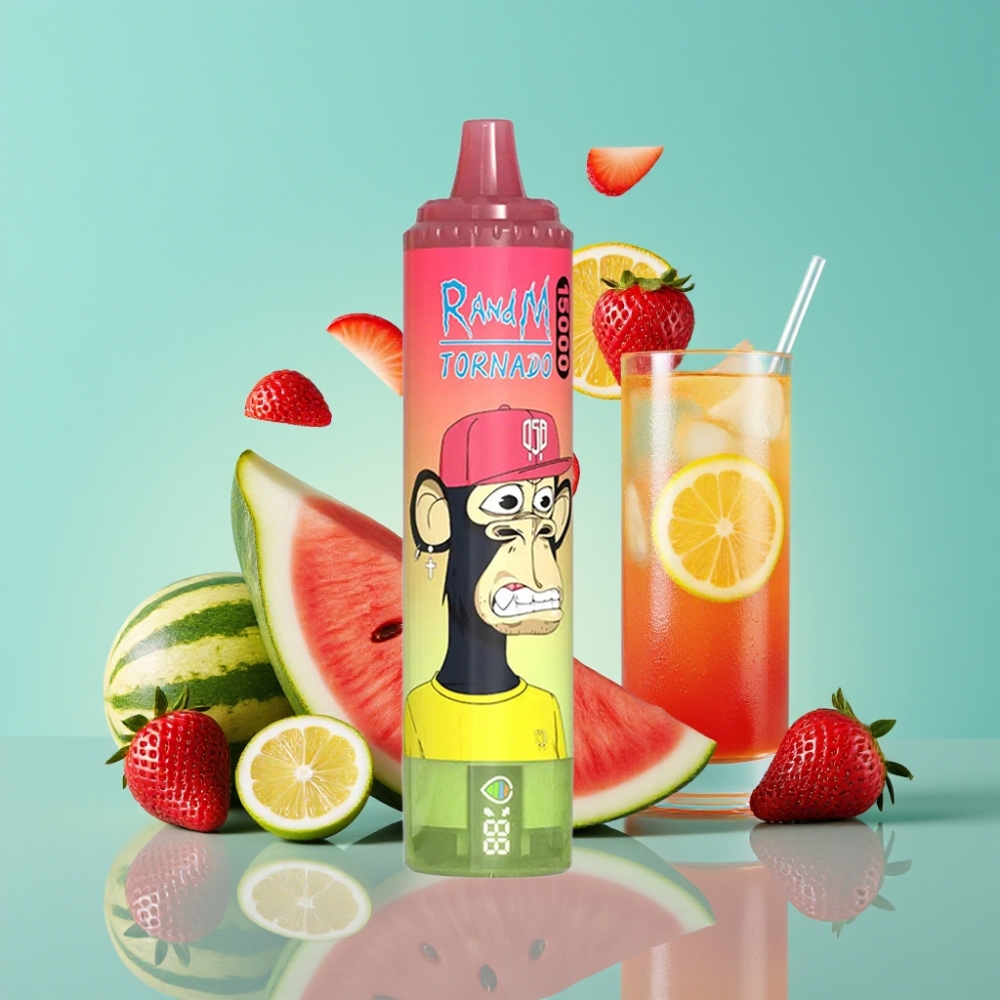 RandM Fumot Tornado 15000 Puffs 25ml 850mAh Aardbei Watermeloen Limonade