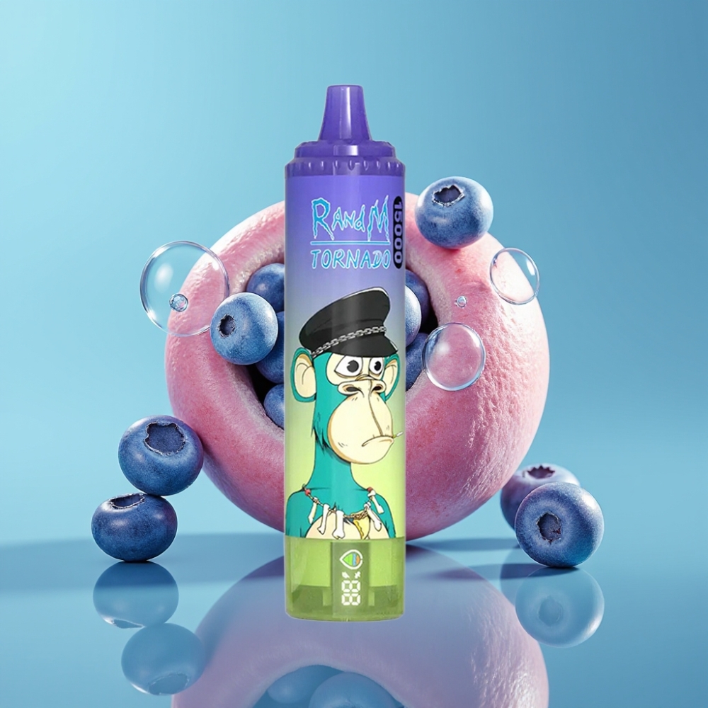 RandM Fumot Tornado 15000 Puffs 25ml 850mAh Blauwe Bubbelgum