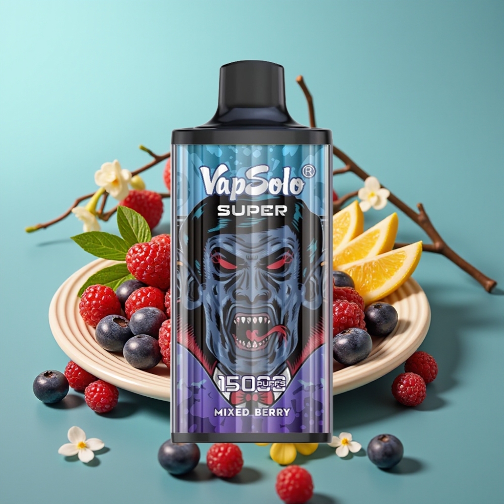Vapsolo Super 15000 Puffs 40ml Gemengde Bessen Type-C 850mAh